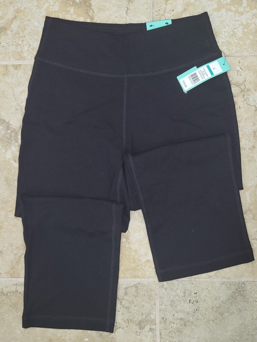 Belk Zelos NWT Black High-Waist CAPRI 87 % Cotton "Core Bottom Year Round" S